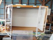 防音ケージカバー6扉をドアタイプにしました。開け閉めが簡単で取り外ししなくて楽で... 防音ケージカバー6(扉)